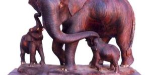 Wooden Handicraft (Rose Wood Elephant Statue)