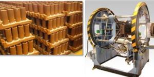 Shell core shooter - Swing door type