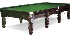 wood dark brown french snooker table