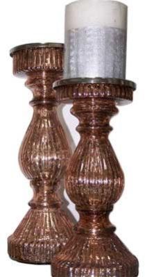 Glass Pillar Candle Holder (KS-CS-899)
