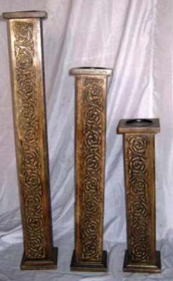 Wooden Candle Stands