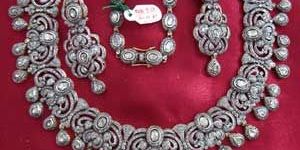 Diamond Polki Necklace Set