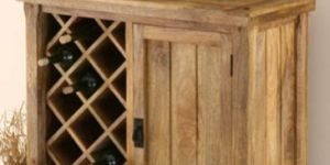 Solid Wood Wine Bottle Stand