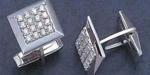 Diamond Cuff Links