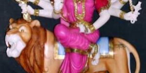 Marble Durga Statues