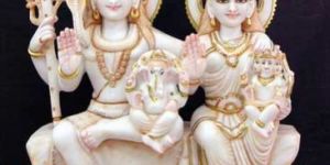 Marble Shiva Parvati Statues