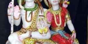 Marble Shiva Parvati Statues