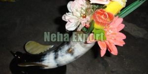 Buffalo Horn Flower Vase