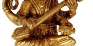 Brass Saraswati Statue