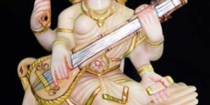 Marble Saraswati Ji Statue