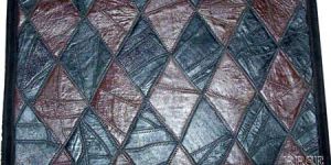 Stitched Variant Design Leather Door Mat