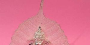 Silver Plated Pepal Leaf Ganesha