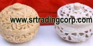 Carved Stone Boxes - 01