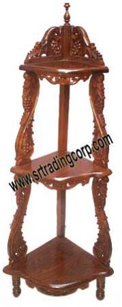 Wooden Corner Rack