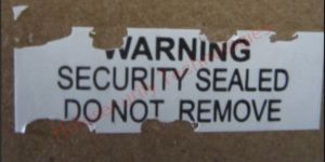 Printed Destructive Labels