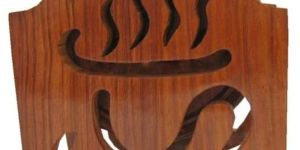 Wood Carved Coaster Set