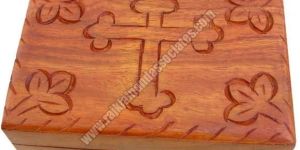 Wooden Holy Cross Carved Boxes