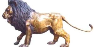 Brass Lion Statue