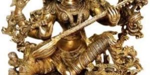 Brass Saraswati Statue