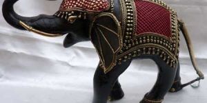 Colored Elephant Statue