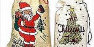 Jute Christmas Bags