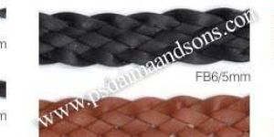 Flat Braided Leather Cords