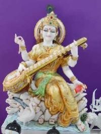 Marble Saraswati Statue