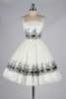 White & Black Spring Designer Dress