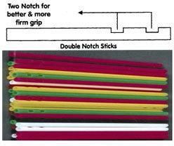 Double Notch Plastic Lollipop Sticks