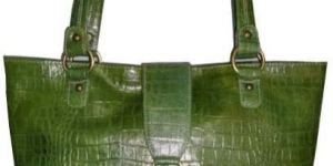 Ladies Green Leather Handbag