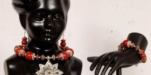Silver Beaded Necklace