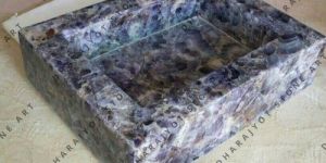 AMETHYST CHIPS QUARTZ WASHBASIN