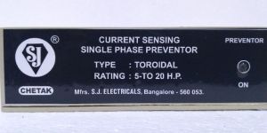 SINGLE PHASE PREVENTOR CHETAK MODEL