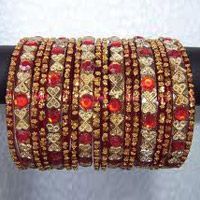 Fancy Glass Bangle Set