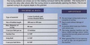 Roving Stripping Machine