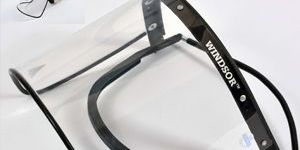 SPRING LOADED FOLDBACK WHIPPY FACE SHIELD