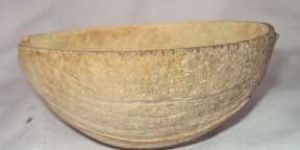 Coconut Shell Oval Type Ice Cream Cup