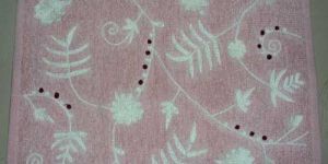 Embroidered Chenille Rug 01