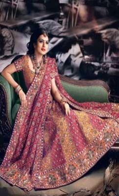 Lehenga Choli (with Cut-Daana and Sequins Work)