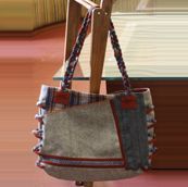 Designer Made Embroidered Handbag