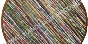 Cotton Chindi Round Rug