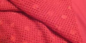 Red 100% Cotton Knitted Fabric