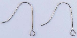 Plain Sterling Silver Fish Hook Earwire