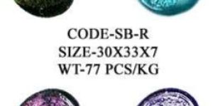 Silver Foil Glass Beads