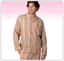 Mens Cotton Striped Stripes Night Suit