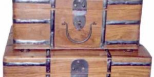 Polished Rectangular Wooden Storage Box