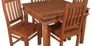 4 Seater Rectangular Wooden Dining Table