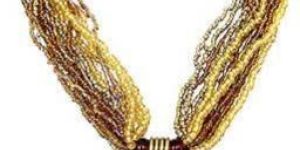 Metal Beaded Fashion Necklace