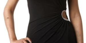 Ladies One Shoulder Black Cocktail Wear