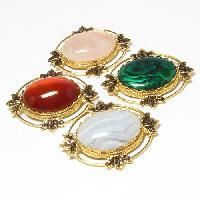 Gemstone Brooches